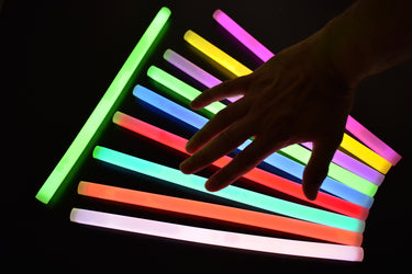 12 inch 15mm Assorted Premium Glow Sticks- 10 Per Package